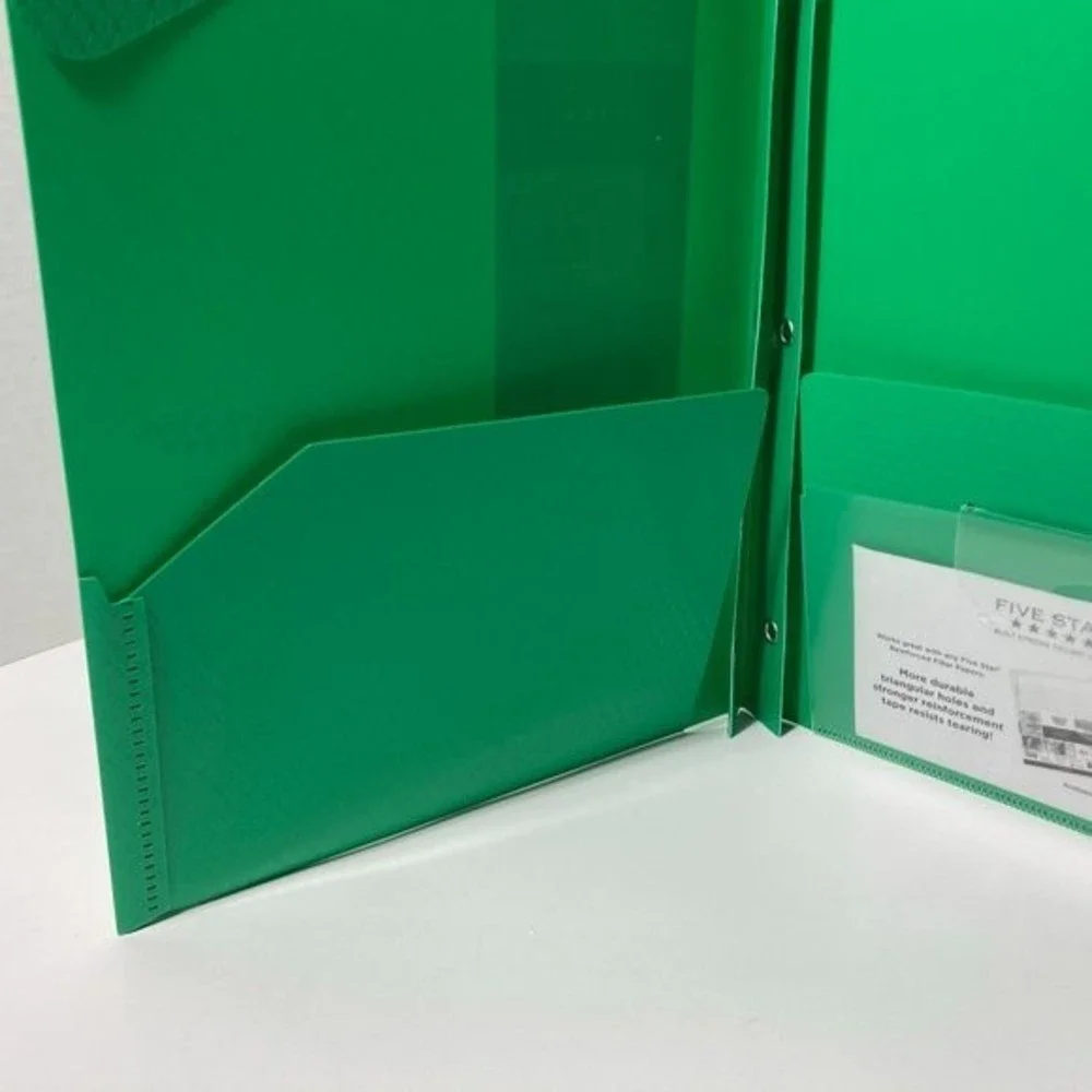 15 Mead 5 Star Pocket & Prong Plastic Folders